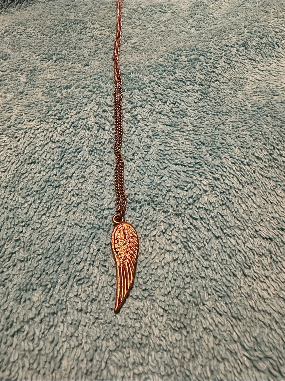 Wing Pendant Necklace in Rose Gold - Women Jewelry